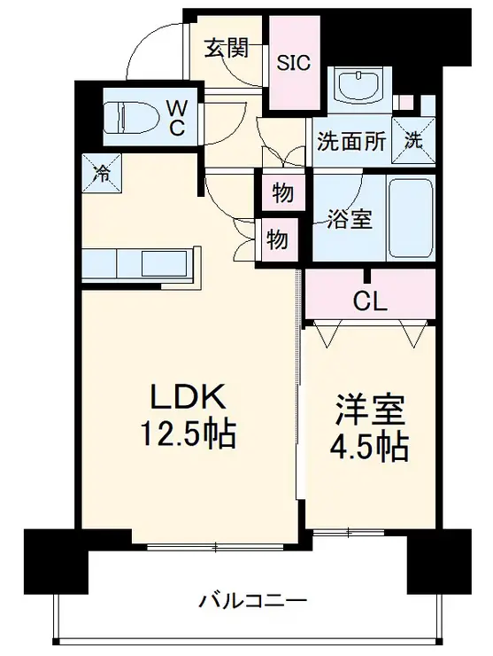 ヒューリックレジデンス千葉中央 6階階 間取り