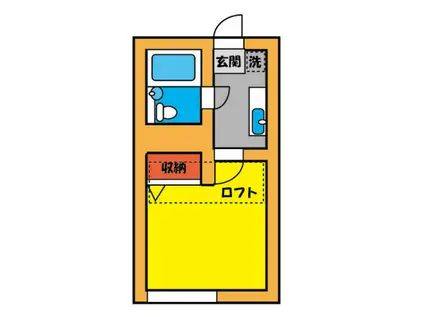 アーク金町(1K/1階)の間取り写真