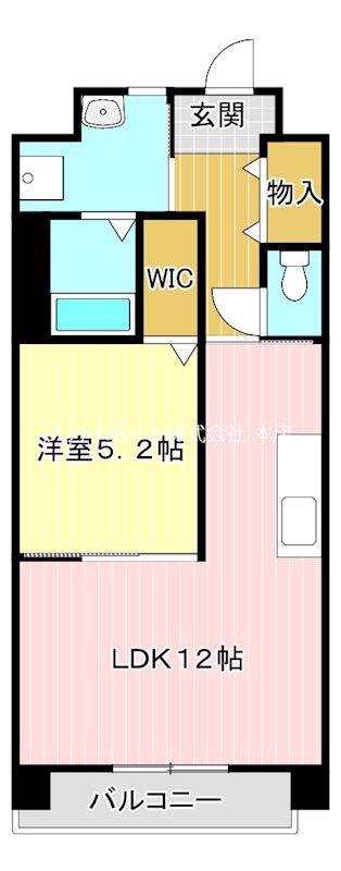 フォルシュ(1LDK/4階)の間取り写真