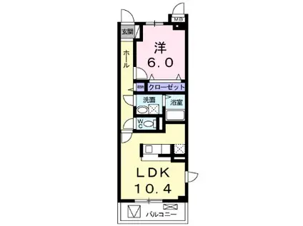 ST-Ⅱ(1LDK/2階)の間取り写真