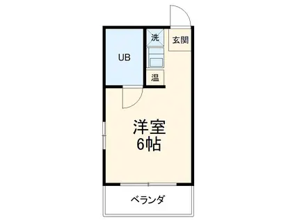 三幸エステート(ワンルーム/4階)の間取り写真