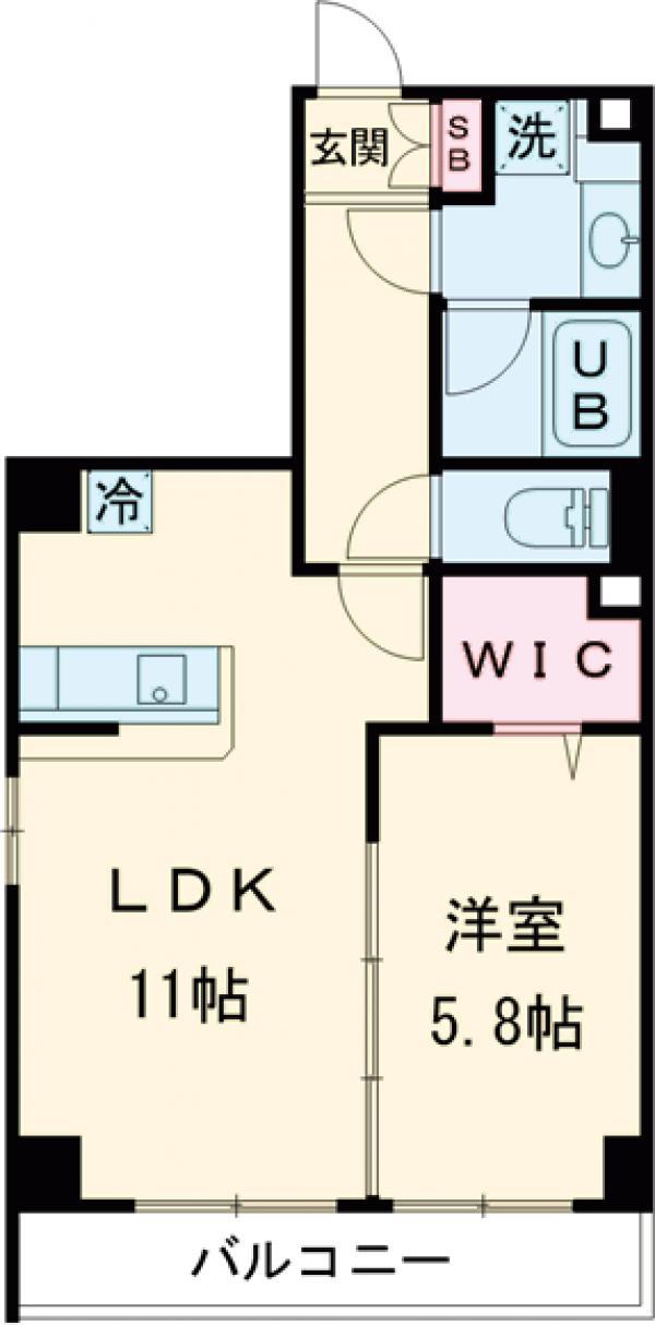 COURT TAKETOKU Ⅲ(1LDK/2階)の間取り写真