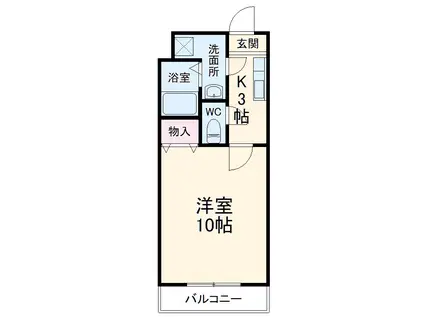 たちばな弐番館(1K/4階)の間取り写真