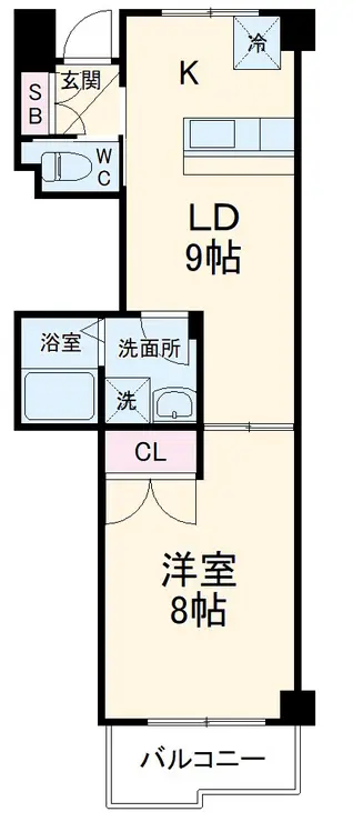 パステル八芳 4階階 間取り