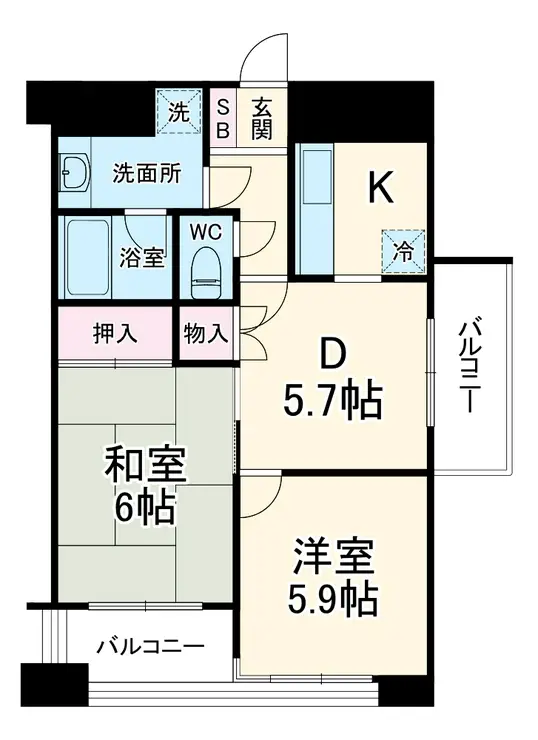 ダイアパレスステーションプラザ船橋 12階階 間取り