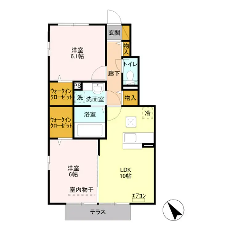 ルミエルS 1階階 間取り