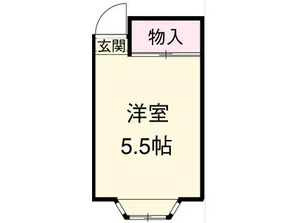 エス・テラス王子(ワンルーム/1階)の間取り写真