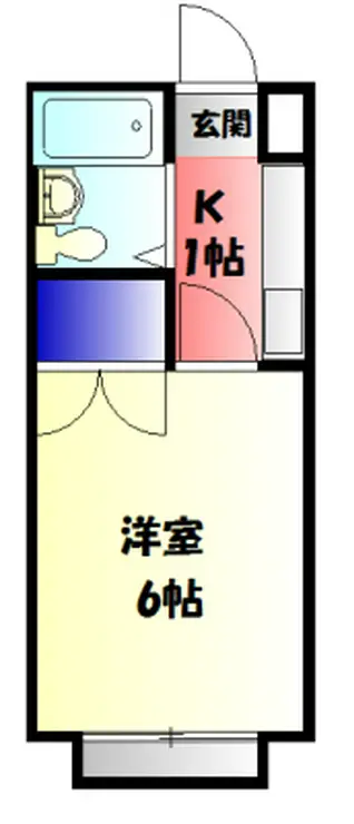 ファイブコーポ中町 2階階 間取り