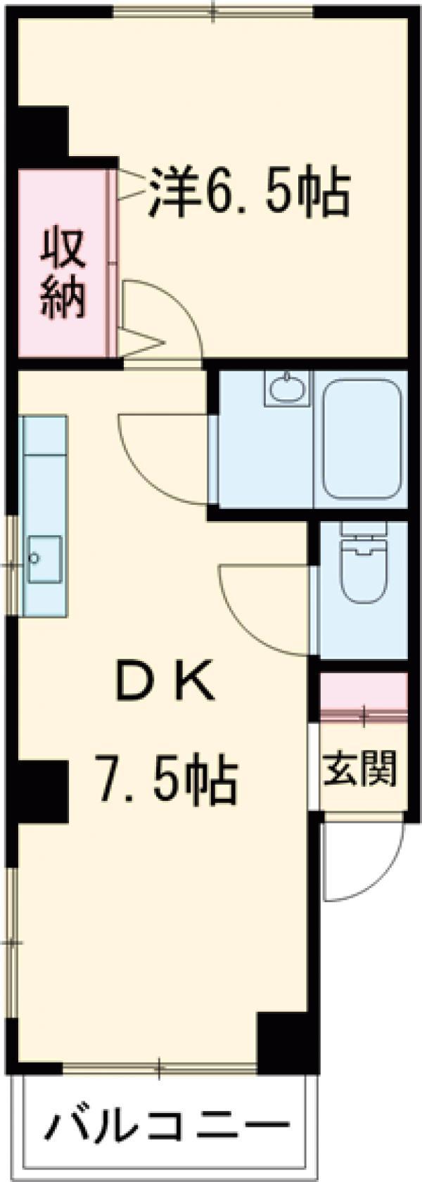 サクラコーポ(1DK/1階)の間取り写真