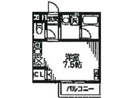 ロイヤル中十条Ⅱ(ワンルーム/1階)の間取り写真