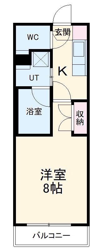 タウンライフ本郷駅前(1K/4階)の間取り写真