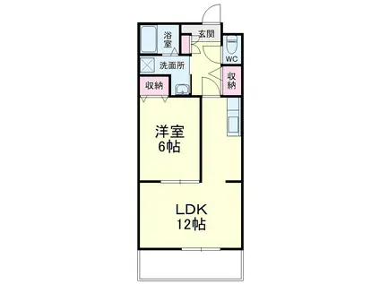 MS DREAM Ⅴ(1LDK/4階)の間取り写真