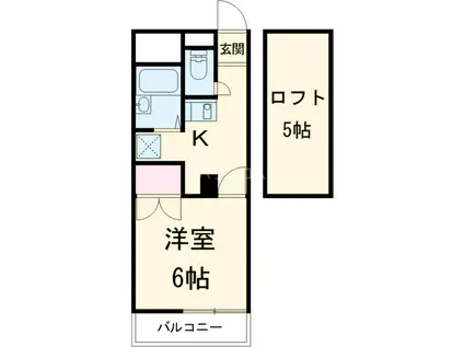 メゾンドアンジュ(1K/2階)の間取り写真