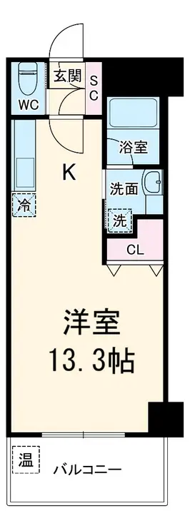 アクシア八芳 4階階 間取り