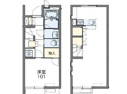 レオネクストエレガン(1LDK/1階)の間取り写真