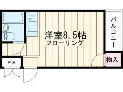 ラフォーレ中野(ワンルーム/3階)の間取り写真