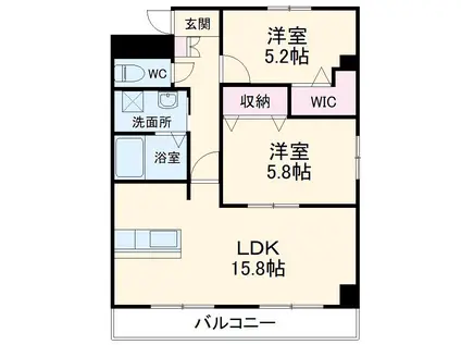 MS DREAM Ⅹ(2LDK/5階)の間取り写真