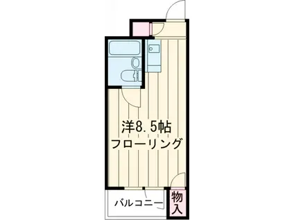 ラフォーレ中野(ワンルーム/2階)の間取り写真