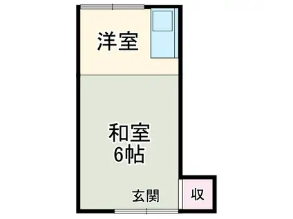 アオイコーポ(1K/2階)の間取り写真