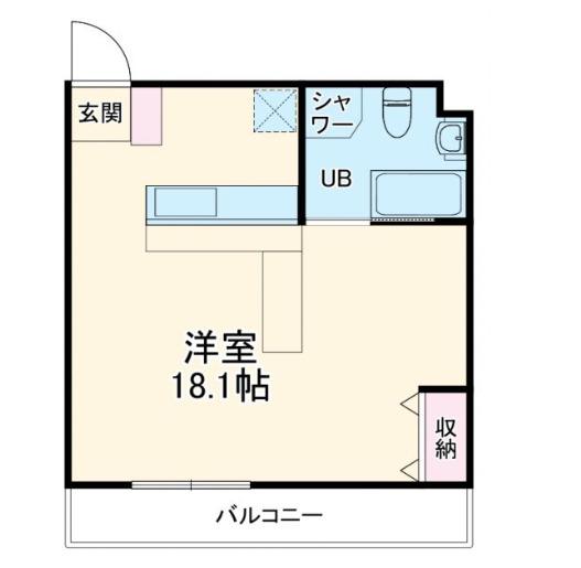 アルコ12(ワンルーム/1階)の間取り写真