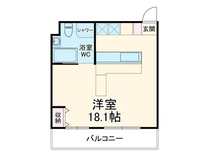 アルコ12(ワンルーム/3階)の間取り写真