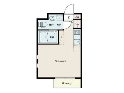 湘南レジデンス(ワンルーム/1階)の間取り写真