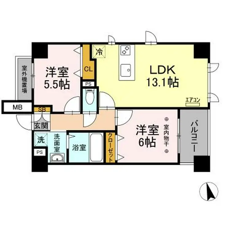 サンピタリア東船橋 7階階 間取り