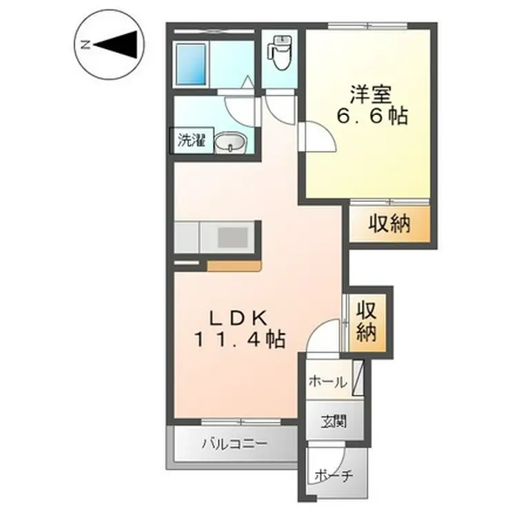 プランドールK 1階階 間取り