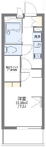レオパレス美園(1K/2階)の間取り写真
