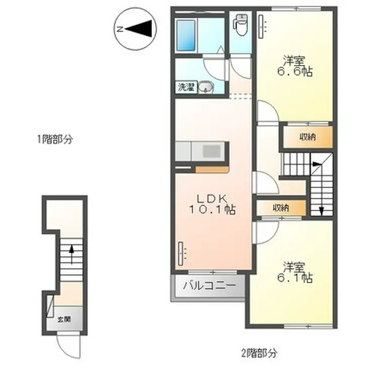 プランドールK 2階階 間取り