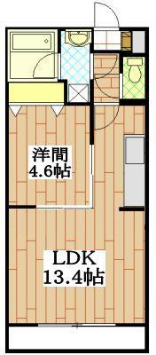 シーズンズ(1LDK/2階)の間取り写真