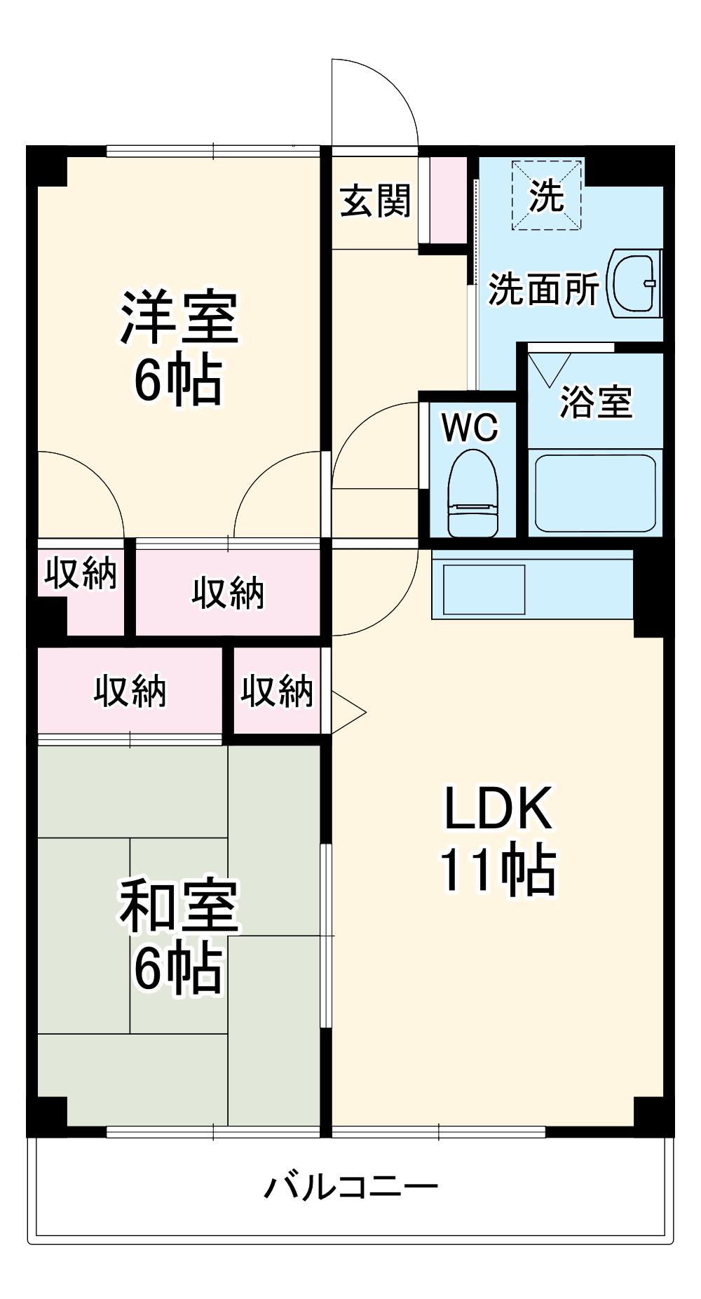 センチュリー21(2LDK/2階)の間取り写真