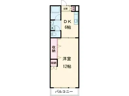 吉田ハイツ(1DK/5階)の間取り写真