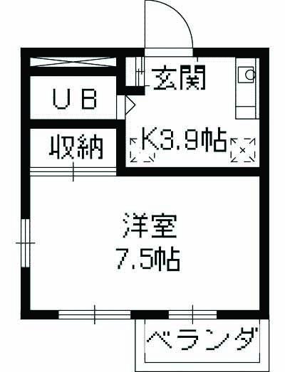 メゾンプレステージ(1K/2階)の間取り写真