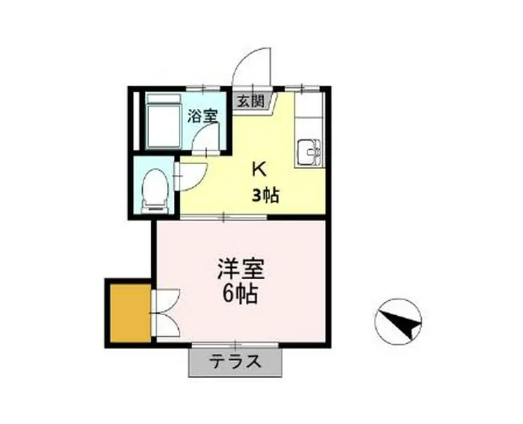 さぎたハイツ 1階階 間取り