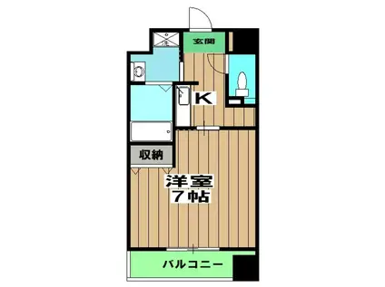 イクスピリオド五条(1K/7階)の間取り写真