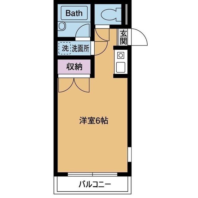 リバータウン松枝(ワンルーム/3階)の間取り写真