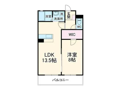 サンライズ布橋(1LDK/4階)の間取り写真