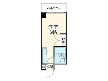 第28長栄四条SKハイツ(ワンルーム/6階)の間取り写真