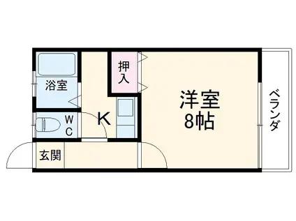 エクセレントキムラ(1K/1階)の間取り写真