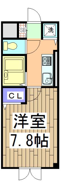 DS LYRA(1K/4階)の間取り写真