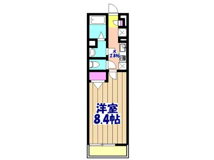 リブリ・AKARI(1K/3階)の間取り写真