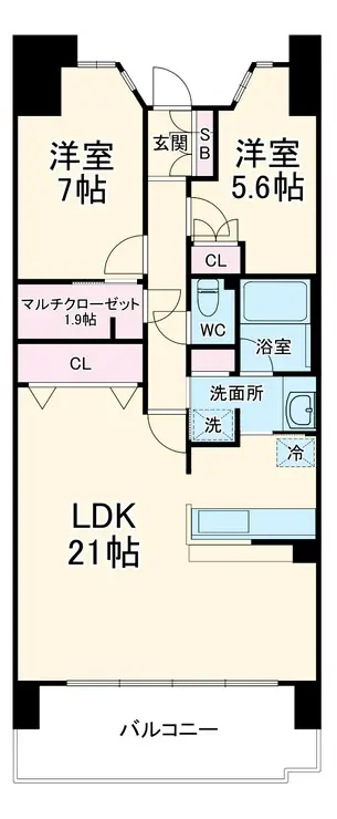 志木の杜テラス 7階階 間取り