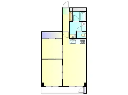 東建座間ハイツ 4号棟東館(2LDK/11階)の間取り写真