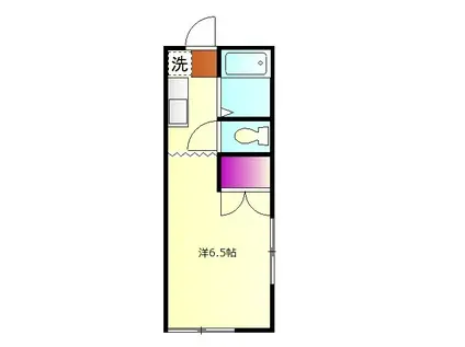 リバーハイツカトウ(1K/2階)の間取り写真