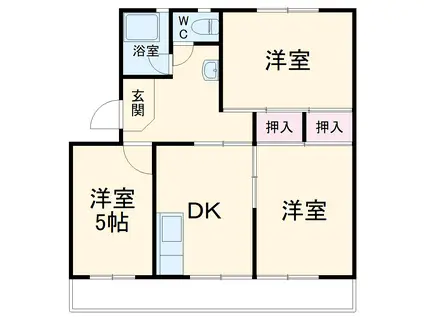 杉山マンション(3DK/2階)の間取り写真
