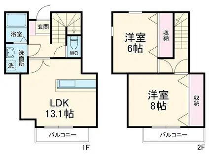 アンダンテ(2LDK)の間取り写真
