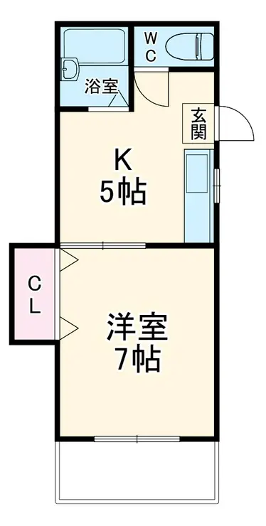 コーポラス親和・浅田 1階階 間取り