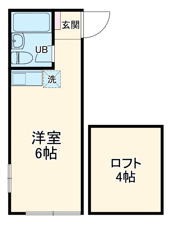 さくら殿町(ワンルーム/1階)の間取り写真