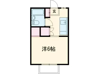 Nハイツ(1K/2階)の間取り写真